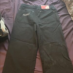 SICKOS Straight Black Jeans